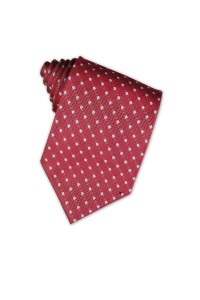 TI066 red and white polka dot ties wholesale suppliers tailor made spots ties design company hk